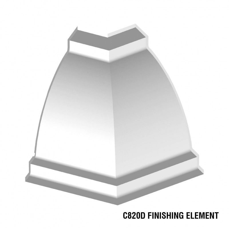 Гладкий карниз C820