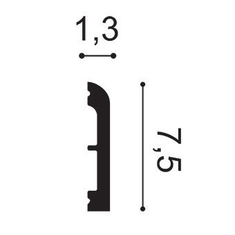 Плинтус из полиуретана DX183