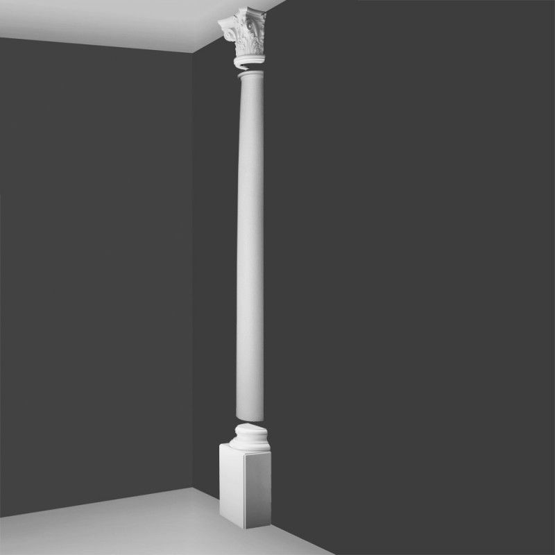 Колонна Set Half Column Corinthian plain high
