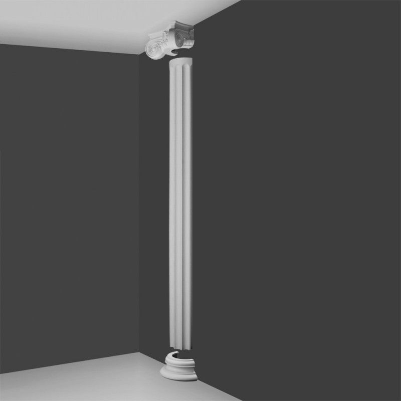 Колонна Set Half Column Ionic fluted low