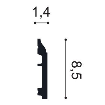 Плинтус из полиуретана SX172 Flex