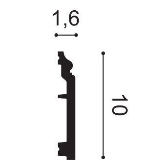 Плинтус из полиуретана SX173 Flex