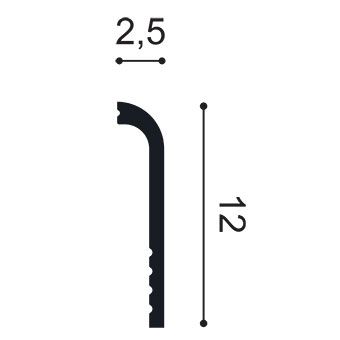 Плинтус из полиуретана SX185