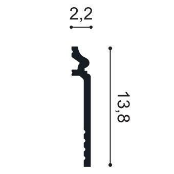 Плинтус из полиуретана SX186