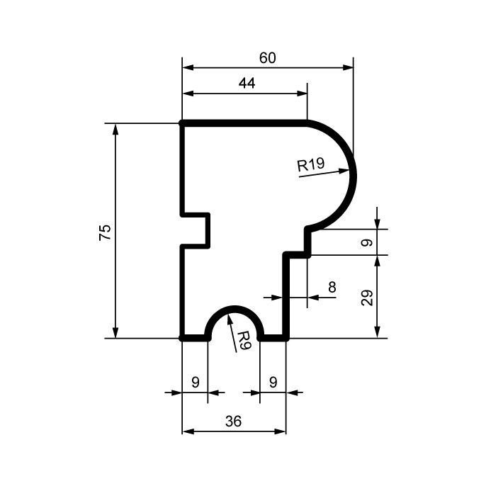 Молдинг для фасада Prestige Decor MC102