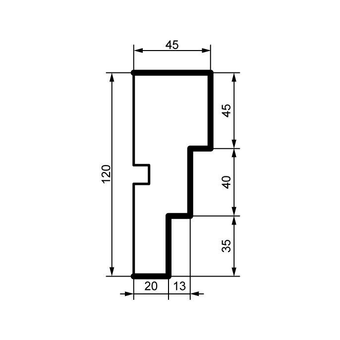 Молдинг для фасада Prestige Decor MC157