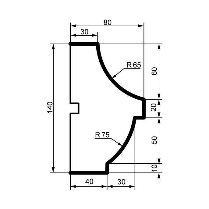 Молдинг для фасада Prestige Decor MC160