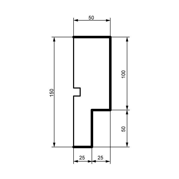Молдинг для фасада Prestige Decor MC162