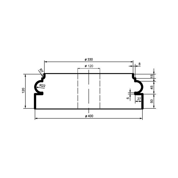Фасадная колонна Основание колонны Prestige Decor LC102-3