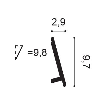Плинтус из полиуретана SX179