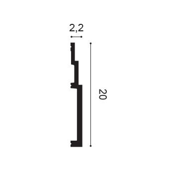 Плинтус из полиуретана SX181