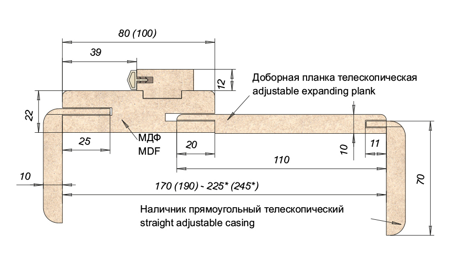 Межкомнатная дверь Двери Omis T01 ПО кора бронза NL дуб Саванна