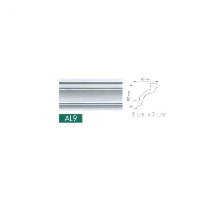Гладкий карниз NMC AL 9