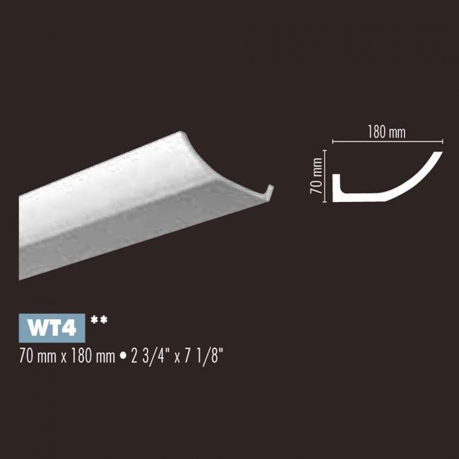 Гладкий карниз NMC WT 4