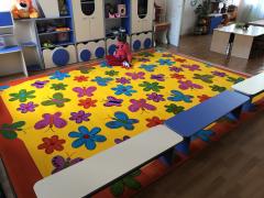 Килим Дитячий килим Baby 2057 Yellow Orange