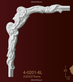 Corner element for moldings Classic Home 4-0201-6LR
