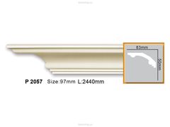 Гладкий карниз Gaudi Decor P 2057 (2.44м)