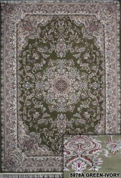 Дорожка Esfehan 5978a green ivory d