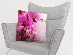 Фотоподушка Фиолетовые орхидеи
