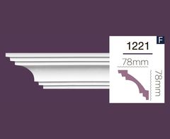 Гладкий карниз Home Decor 1221 (2.44м) Flex