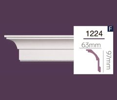 Гладкий карниз Home Decor 1224 (2.44м) Flex