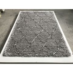 Ковер Ворсистый ковер Quattro 3508A Lgrey bone