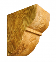 Консоль балки Decowood Рустик EQ 015 classic светлая 19х17