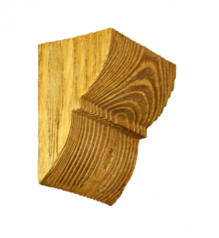 Консоль балки Decowood Рустик EQ 017 classic светлая 6х9