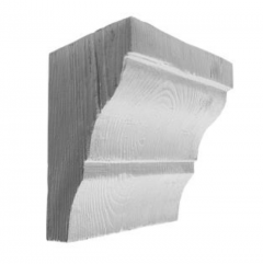 Консоль балки Decowood Рустик EQ 035 classic белая 19х13