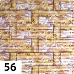 Самоклеющиеся 3D панель Sticker wall под кирпич Бамбук Id 56 Желтый