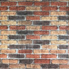 Самоклеющиеся 3D панель Sticker wall Екатеринославский красно-черный Id 47