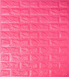 Самоклеющиеся 3D панель Sticker wall под кирпич Id 06 Темнорозовый
