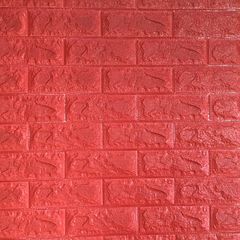 Самоклеющиеся 3D панель Sticker wall под кирпич Красный Id 8