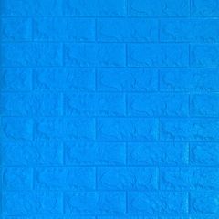Самоклеющиеся 3D панель Sticker wall под кирпич Синий Id 3