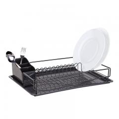 Tabletop matte black dish dryer Tekno-Tel KB006 33*48*12 cm