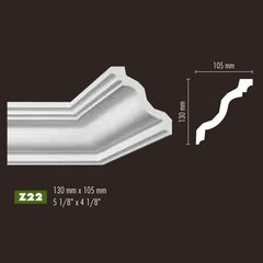 Гладкий карниз NMC Z 22