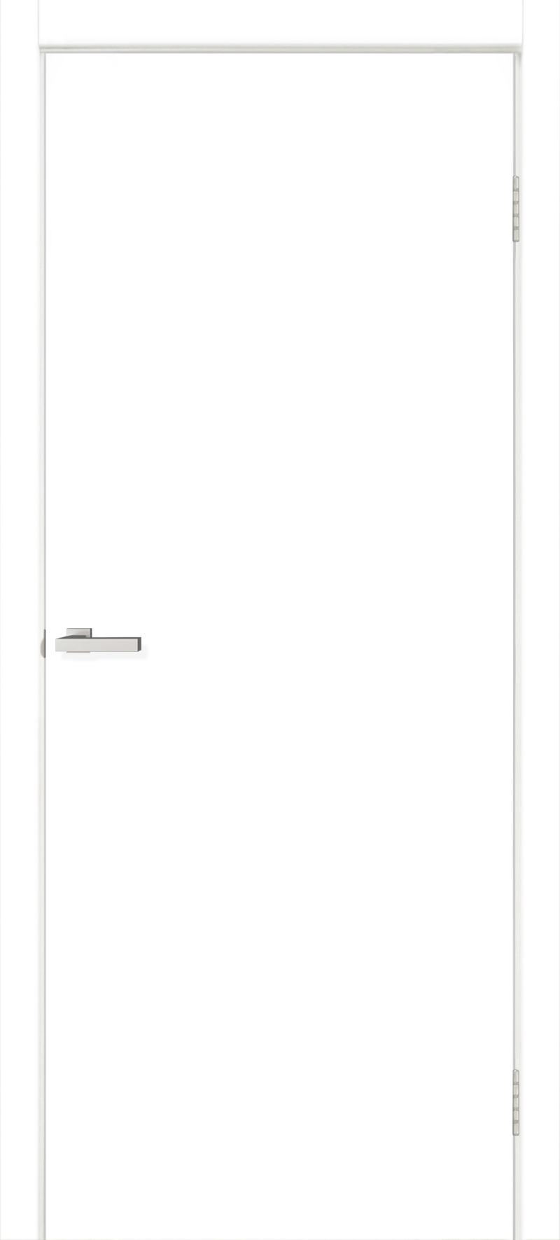 Міжкімнатні двері ОМіС Cortex глухе гладке 40мм білий silk matt