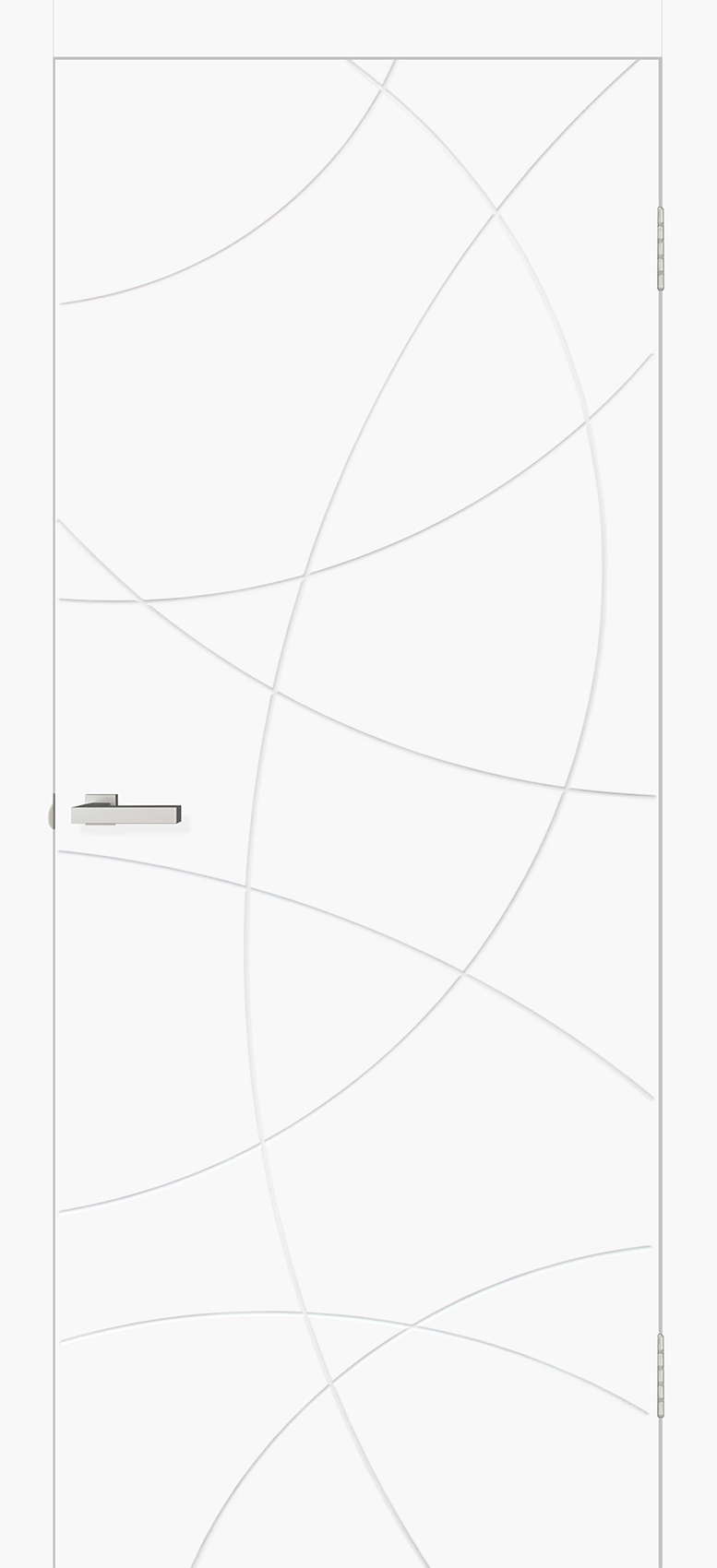 Міжкімнатні двері Оміс геометрія 02 білий silk matt