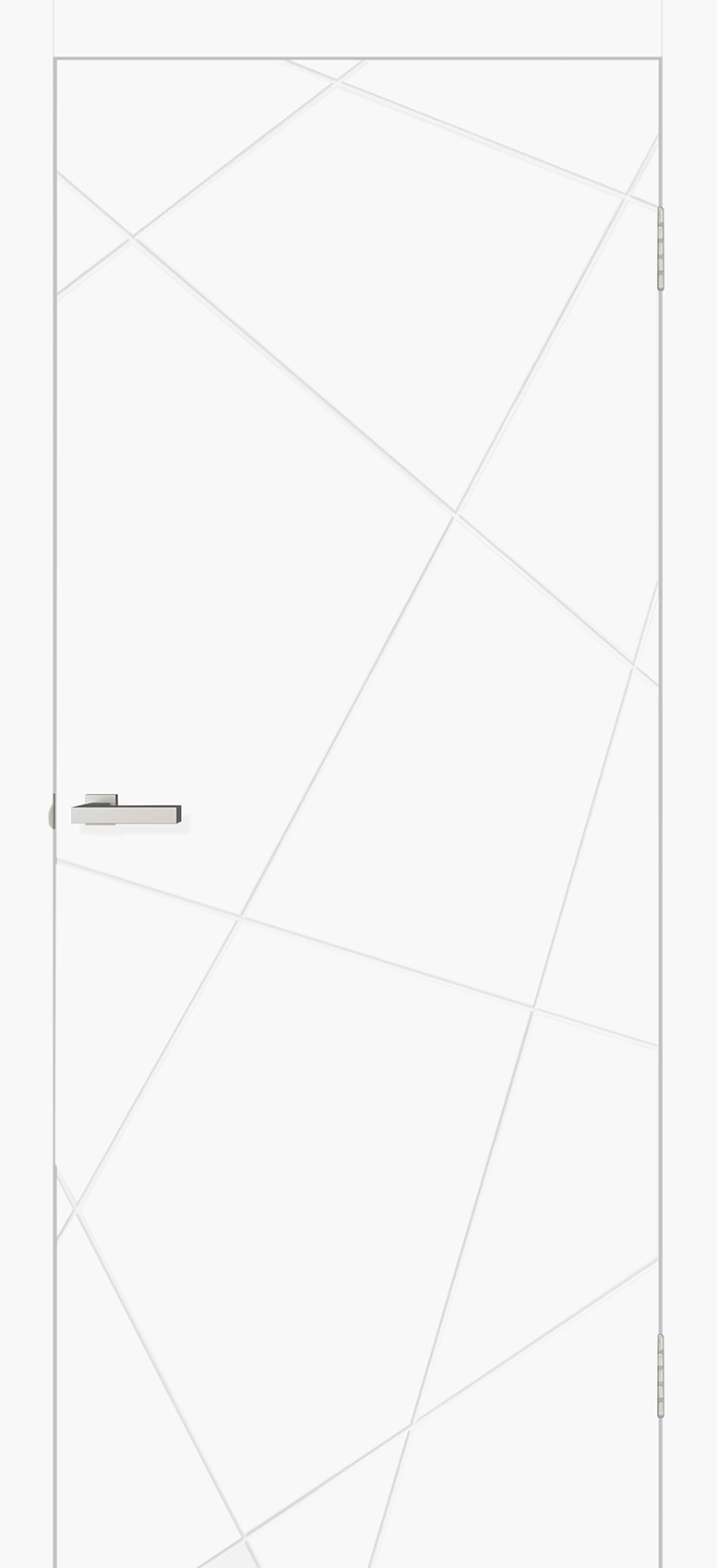 Міжкімнатні двері Оміс геометрія 03 білий silk matt