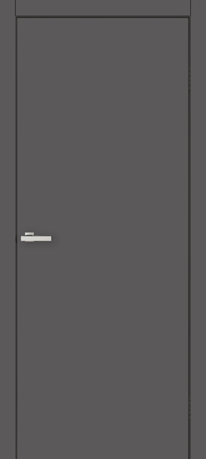Межкомнатная дверь Межкомнатные двери Омис Cortex глухое гладкое 40мм графит silk matt