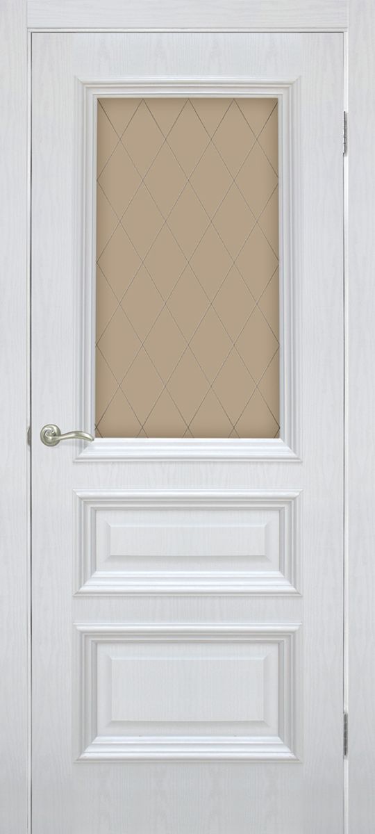 Межкомнатная дверь Межкомнатные двери Омис Сан Марко 1.2 СС+КР стекло бронза ясень перламутр