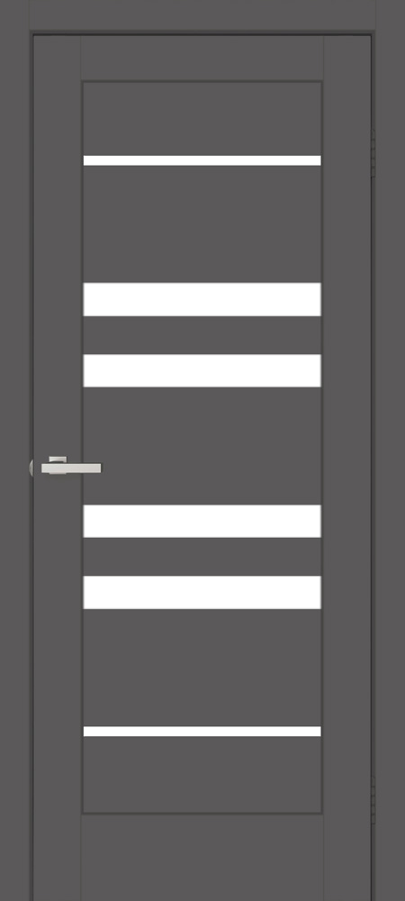 Межкомнатная дверь Межкомнатные двери Омис Rino 06 G ПВХ графит silk matt